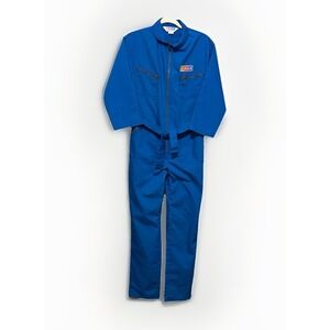 VINTAGE 1980S BLUE NASCAR‎ OFFICIAL PIT CREW COVERALLS JUMPSUIT SIZE LARGE USA